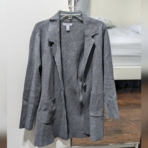 Nine west gray sweater/blazer - like new!